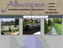 Tablet Screenshot of customoutdoorservices.com